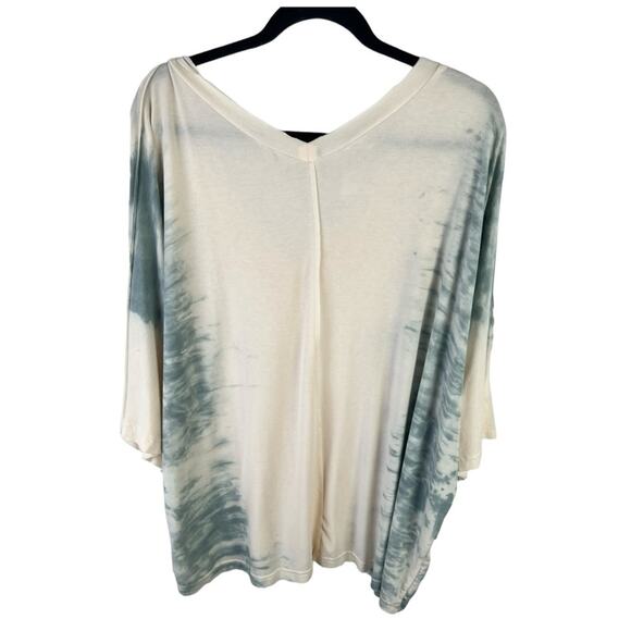 POL Tie Dye Dolman Sleeve Top Boxy Soft Knit V-Neck NWT sz 2XL - Picture 4 of 8